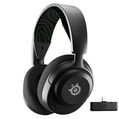 Immagine di SteelSeries Arctis Nova 5X Cuffia da gioco wireless multi sistema Driver magnetici al neodimio 100+ preset audio Batteria 60 HR 2,4GHz o BT Mic ClearCast Gen2.X Xbox,PC, PS5,Switch,cellulare