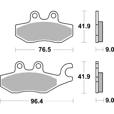 Immagine di TRW Sinter Maxi Scooter MCB771SRM Kit pastiglie freno