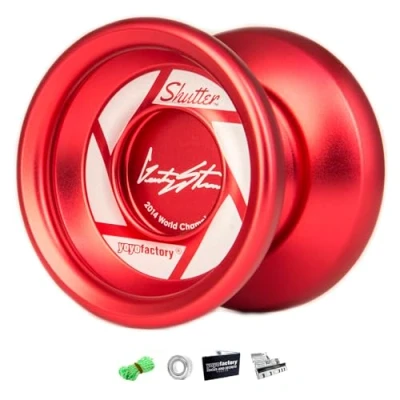 Immagine di YoyoFactory Shutter Rosso (Yo Yo del Campione Mondo “Gentry Stein, Corda e Istruzioni Incluse)