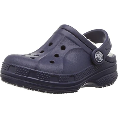Immagine di Crocs Ralen Lined Clog K, Zoccoli Unisex Bambini e ragazzi, Nautical Navy/Oatmeal, 24/26 EU