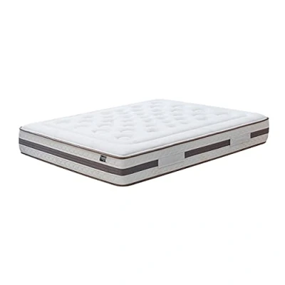 Immagine di KUO Dream Materasso Eco Natur Molle insacchettate con supporto lombare in lattice Imbottitura Tessuto di Cotone Naturale e Bamboo Spessore 28 cm 140 x 190