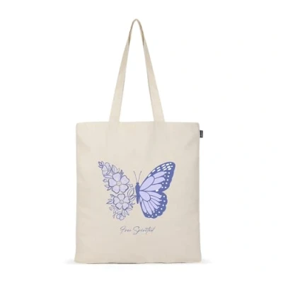 Immagine di Ecoright Borsa tote estetica da donna, in cotone, riutilizzabile, per scuola, spesa, shopping, spiaggia e regali donne
