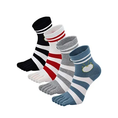 Immagine di PUTUO Donna Calzini con Dita Separate, Calze le in Cotone Casual Sportive Calzini, Morbide e Calde da Donna, 5 paia