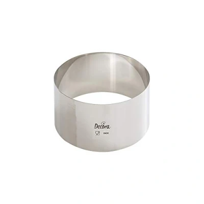Immagine di Decora 0063803 Cerchio Inox, 8 x 6 cm in Acciaio Inossidabile, Argento