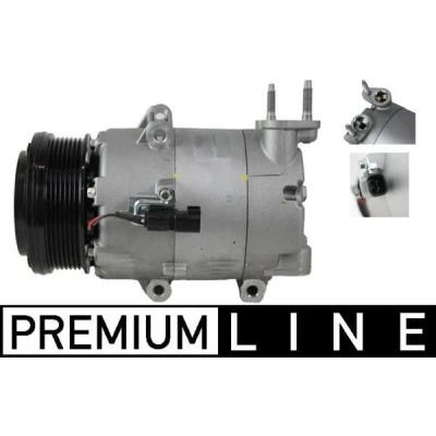 Immagine di MAHLE ORIGINAL ACP 547 000P Compressore Aria Condizionata 7VS19ic 12V PAG 46 YF R1234yf, R134a con anello tenuta FORD: Transit Mk7 Van