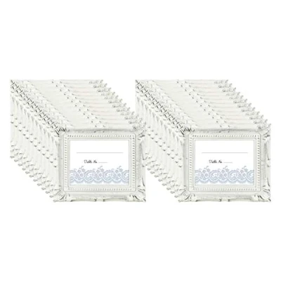 Immagine di MCS 69044, supporto per telaio/segnaposto, bianco rustico, confezione da 24