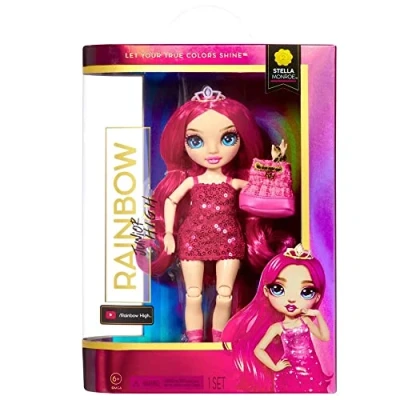 Immagine di Rainbow High Junior Stella Monroe Bambola alla Moda 23 cm con Vestito e Accessori Include Zaino in Tessuto Funzione di Apertura Chiusura Età: 6 piu&#039; Anni