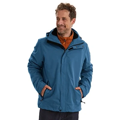 Immagine di Killtec Xenios Funktionsjacke Mit Abzippbarer Kapuze, Uomo, Blu Denim, 4XL