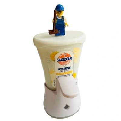 Immagine di Coperchio accessorio per dispenser di sapone Sagrotan No Touch ricarica con integrazione pietra (figura non inclusa nella confezione)