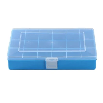 Immagine di Hünersdorff Cassetta a scomparti PP COMPACT, 18 170x250x46 mm, colore blu