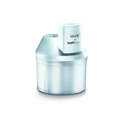 Immagine di bamix Accessorio SliceSy per tutti i frullatori a immersione da 180 watt, incl. 5 lame, Robot cucina multifunzione tagliare, macinare, tritare, Bianco
