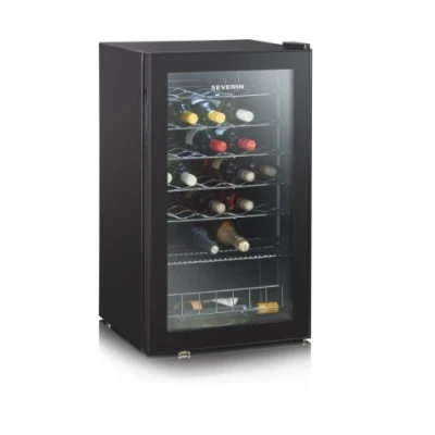 Immagine di SEVERIN KS 9894 Cantinetta vino 140 kWh, 33 bottiglie, vini da 95 litri con controllo touch, Cantina per particolarmente silenziosa 39 dB, Nero