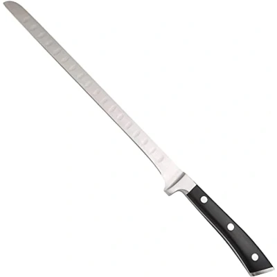 Immagine di MasterPRO FOODIES COLLECTION Coltello per prosciutto 25,4 cm in acciaio inox Manico ABS Lama lunga e flessibile Ottimale il carni di grandi dimensioni Facile da pulire