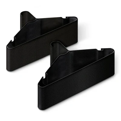 Immagine di Amazon Basics, grucce in plastica, misura per adulti, colore nero, confezione da 50