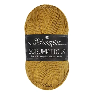 Immagine di Scheepjes Scrumptious Cotone Filato, Poliestere Riciclato 50% Acrilico, 323 Cinnamon Peach Cobbler, 5x100g, 5 unità