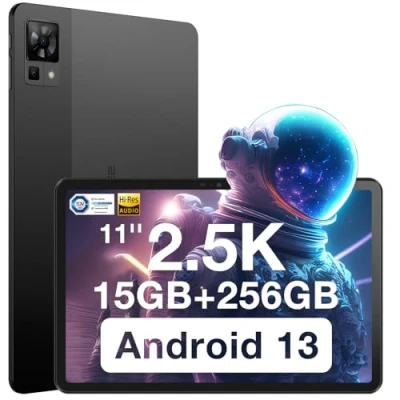 Immagine di DOOGEE Tablet 11 Pollici, T30 PRO Android 13 Tablet, 2.5K PC/Helio G99 Octa Core/15GB RAM + 256GB ROM (2TB TF)/8580mAh Gaming Tablet/20MP