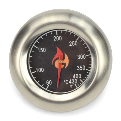 Immagine di Grillrost.com Premium, termometro per barbecue in acciaio inox, universale un facile fissaggio a qualsiasi