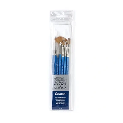 Immagine di Winsor &amp; Newton Cotman&quot;pennello manico corto (confezione da 7)