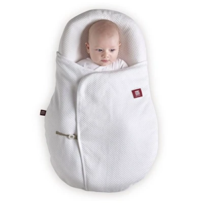 Immagine di Red Castle cocoonacover, copertina in fiore di cotone imbottito bianco