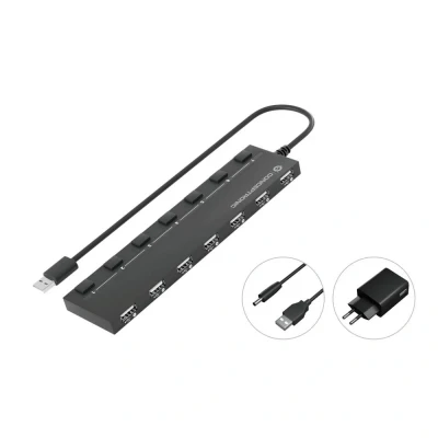 Immagine di Conceptronic HUBBIES08BP 7 Porte Hub USB 2.0 Nero