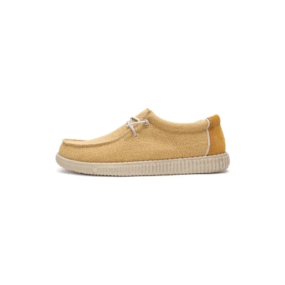 Immagine di Walk in Pitas Stringate sportive, Uomo, Taglia: 43, Mustard Pelle e tessuto
