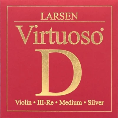 Immagine di Corde di violino Larsen Virtuoso D argento, nylon multifilamento medio