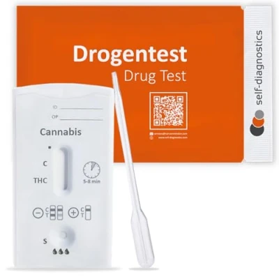 Immagine di self diagnostics Test antidroga urine Cannabis (THC) Marijuana Hashish Cut Off: 50 ng/ml 10 cassette di Rilevamento della droga con pipetta THC rapido su urina in 5 minuti