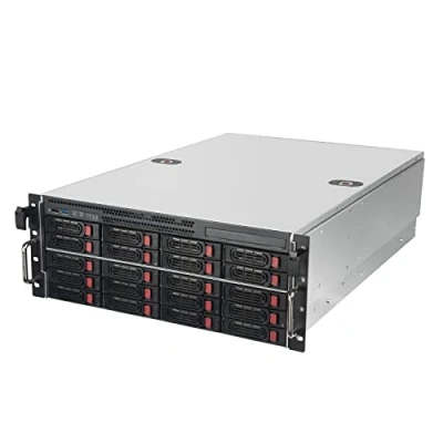 Immagine di 3 EN 1 SilverStone Technology RM43 320 RS, 4U 20 bay 2.5&quot; / 3.5&quot; HDD/SSD chassis server di archiviazione su rack Mini SAS HD SFF 8643 12 Gb/s interfaccia, SST Argento