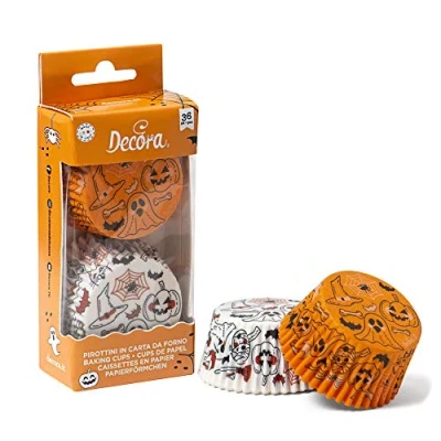 Immagine di Decora 0339863 CF 36 Pirottini Spider, Bianco/Arancio, mm 50 x h 32