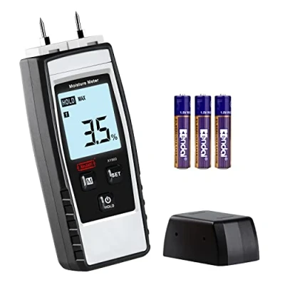Immagine di Misuratore di Umidità Digitale per Legno, 8 In 1, Da Parete, Legna Ardere, Cartongesso, Mattoni, Intonaco/Pavimento, Rilevatore Perdite D&#039;Acqua E Tester