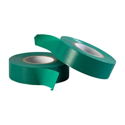 Immagine di Gocableties Nastro isolante verde 19 mm x 20 m Robusto ed autoadesivo Per proteggere, unire e riparare cavi 2 rotoli