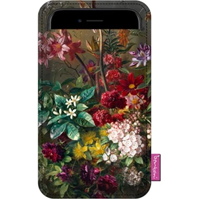 Immagine di Custodia Bertoni in feltro per smartphone ad esempio iPhone 14/14 Pro Max/13/13 Pro/12/11/7, Galaxy S23/S22+/S21+/S20 Ultra, Redmi, Pixel tessuto due misure (normale, bouquet)