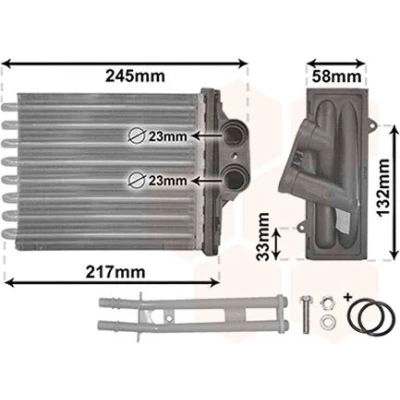 Immagine di VAN WEZEL *** IR PLUS 17006304 Radiatore Riscaldamento con accessori FIAT: Panda II Hatchback, 500 Hatchback