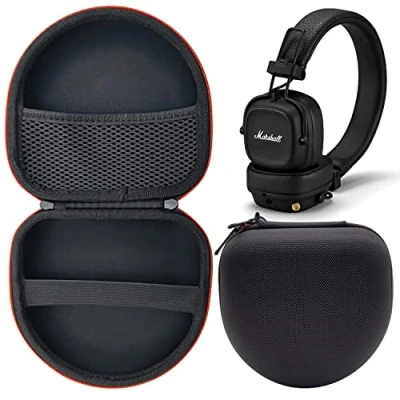Immagine di Fenmaru Borsa Custodia rigida per cuffie compatibile con Marshall Major 5 4 3 2 1,per wireless Box Bag Accessori (Black)