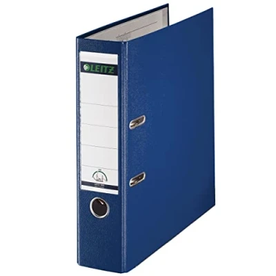 Immagine di Leitz Raccoglitore 1010 DIN A4 Larghezza dorso: 80 mm Blu 2 archetti 10105035