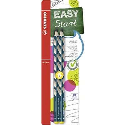 Immagine di STABILO EASYGRAPH PETROL LEFT HB 2XBLISTER