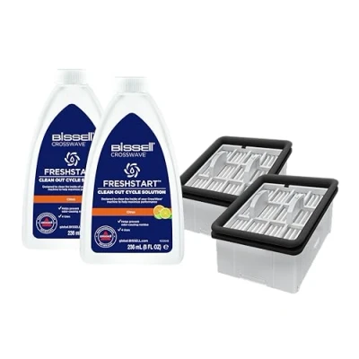 Immagine di BISSELL FreshStart Kit, 2 x soluzione Cycle e filtro Per CrossWave OmniForce, OmniForce Edge, OmniFind, modelli 3912, 3999, 4000, 4006, 4007, 4008, 4017, 4087