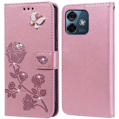 Immagine di Cover per Ulefone Note 16 Pro Custodia,Carta Fessura,Supporto Stand,Silicone TPU,Flip Protettiva Case