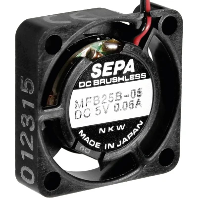 Immagine di SEPA MFB25B12 Ventola assiale 12 V/DC 23 l/min (L x L A) 25 6.5 mm