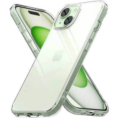 Immagine di Ringke Fusion Compatibile con Cover iPhone 15, Calza Perfetta, Custodia Trasparente e Antiurto Protettiva Robusta Ottima Grip Clear