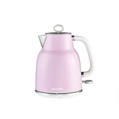 Immagine di Salter Bollitore Retrò 1,7 L Rapida 3KW, Base Girevole a 360, Filtro Anticalcare Rimovibile, Indicatore Livello Acqua, Sensore Anti Ebollizione, Spegnimento Automatico, Rosa, EK5737PNKVDE