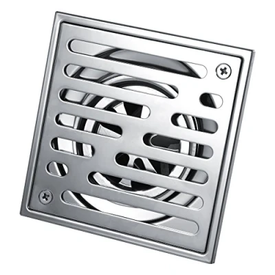 Immagine di Scarico quadrato per doccia in acciaio inossidabile sifone pavimento antiodore bagno grande calibro 110 x 110/150 150 mm (Dimensione: mm)