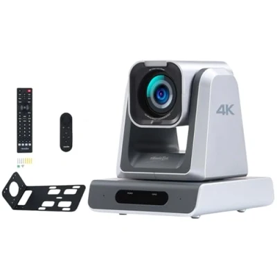 Immagine di zowietek Telecamera PTZ 4K NDIHX3 PoE, zoom ottico 12X, uscite HDMI e SDI simultanee, RTSP/RTMP(s)/SRT, Streaming IP autonomo in diretta su YouTube, Twitch per riunioni, chiesa, eventi,