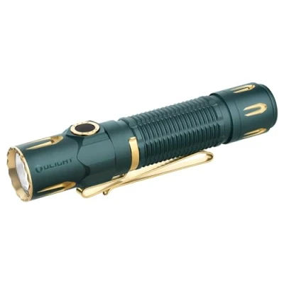 Immagine di OLIGHT Warrior 3S Potente Torcia Max 2,300 Lumen, 300 Metri, 6 Uscite, 130 ore di Funzionamento con Doppio Interruttore a Led per Esterni, Forze Dell&#039;ordine (Elf)