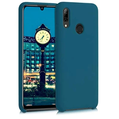 Immagine di kwmobile Cover per Huawei P Smart (2019) Custodia Back Case Smartphone in Silicone TPU Protezione Gommata petrolio matt