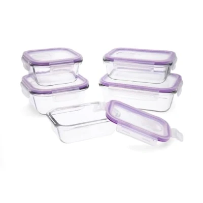 Immagine di Quid Frost Set 5 contenitori ermetici vetro 37cl 64cl 104cl 52cl 80cl Trasparente