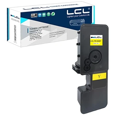 Immagine di LCL Cartucce di Toner Compatibile TK5240 TK 5240 5240Y 1T02R7ANL0 (1Giallo) Sostituzione per Kyocera ECOSYS M 5526cdn 5526cdw P 5026cdn 5026cdw