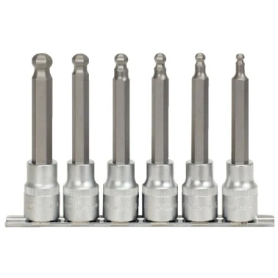Immagine di KS Tools 911.1650 1/2&quot; Serie di bussole p.viti a esagono incassato,lunghe,6pz.5 12mm