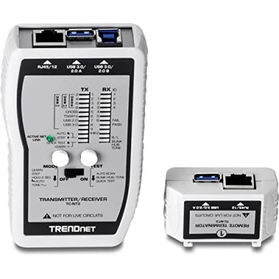 Immagine di Trendnet TC NT3 Tester per Cavi VDV &amp; USB, Grigio