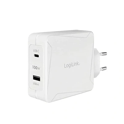 Immagine di LogiLink PA0281 Caricatore USB Ambiente interno, Presa di corrente Num. uscite: 2 x C® (Power Delivery), A 2.0 Power Delivery (USB PD)